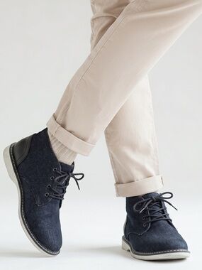 London Fog Belmont Chukka‎ Black Boots size 8.5